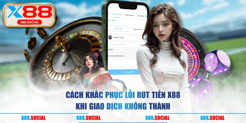 Cách khắc phục lỗi rút tiền X88 khi giao dịch không thành
